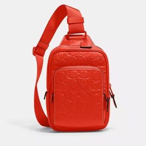 COACH Track Pack 14 In Signature Leather